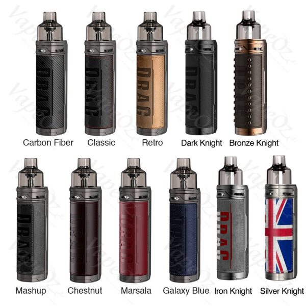 VOOPOO DRAG X Pod Mod Kit + 1x 18650 Battery + 510 Adaptor